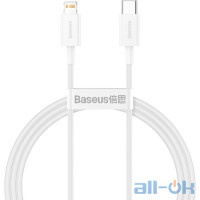 Кабель Lightning Baseus Superior Series Fast Charging Data Cable Type-C 20W 2m White (CATLYS-C02)