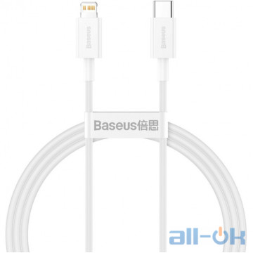 Кабель Lightning Baseus Superior Series Fast Charging Data Cable Type-C 20W 2m White (CATLYS-C02)