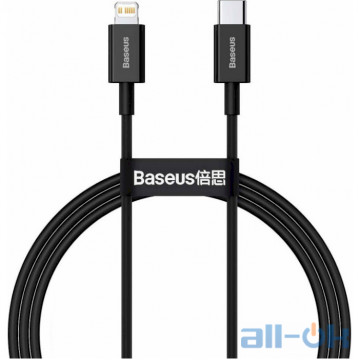 Кабель Lightning Baseus Lightning to USB Type-C Superior Series PD 2m Black (CATLYS-C01)