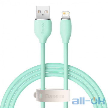 Кабель Lightning Baseus Jelly Liquid Silica Gel Fast Charging Data Cable 1.2m Green (CAGD000006)