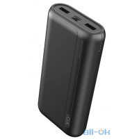 Зовнішній акумулятор (Power Bank) XO PR122 20000 mAh Black