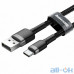 Кабель USB Type-C Baseus cafule Cable USB For Type-C 3A 0.5M Gray+Black (CATKLF-AG1) — інтернет магазин All-Ok. фото 2