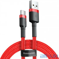 Кабель USB Type-C Baseus cafule Cable USB For Type-C 2A 3m Red+Red (CATKLF-U09)