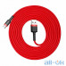 Кабель USB Type-C Baseus cafule Cable USB For Type-C 2A 3m Red+Red (CATKLF-U09) — інтернет магазин All-Ok. фото 1