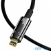 Кабель Lightning Baseus Explorer Series Intelligent Power-Off USB Type-C to Lightning 20W 1m Black (CATS000001)  — інтернет магазин All-Ok. фото 1
