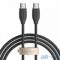 Кабель USB Type-C Baseus Jelly Liquid Silica Gel Fast Charging Data USB Type-C to Type-C 100W 1.2m Black (CAGD030001) 