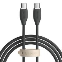 Кабель USB Type-C Baseus Jelly Liquid Silica Gel Fast Charging Data USB Type-C to Type-C 100W 1.2m Black (CAGD030001) 