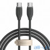 Кабель USB Type-C Baseus Jelly Liquid Silica Gel Fast Charging Data USB Type-C to Type-C 100W 1.2m Black (CAGD030001)  — інтернет магазин All-Ok. фото 3