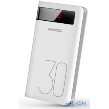 Зовнішній акумулятор Power bank ROMOSS Sense 8P 30000 mAh white