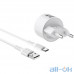 Мережевий зарядний пристрій BOROFONE BA23A Brilliant 2xUSB-A, 2.4A White w/USB-C cable (BA23ACW) — інтернет магазин All-Ok. фото 3