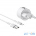 Мережевий зарядний пристрій BOROFONE BA23A Brilliant 2xUSB-A, 2.4A White w/Micro-USB cable (BA23AMW) — інтернет магазин All-Ok. фото 1