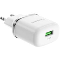 Мережевий зарядний пристрій BOROFONE BA36A High Speed 1xUSB-A, QC3.0, 18W  White (BA36AW)