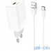 Мережевий зарядний пристрій BOROFONE BA47A Mighty 1xUSB-A, QC3.0, 18W White w/USB-C cable (BA47ACW) — інтернет магазин All-Ok. фото 7