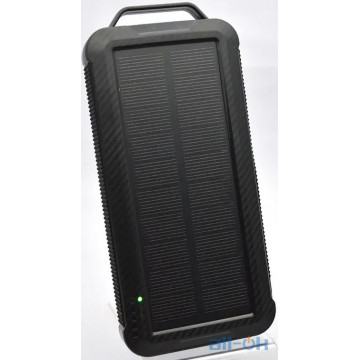 Зовнішній акумулятор (Power Bank) з сонячною панеллю Veron SP3010 Solar Power Bank Black