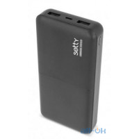Зовнішній акумулятор (Power Bank) Setty 20000 mAh Black