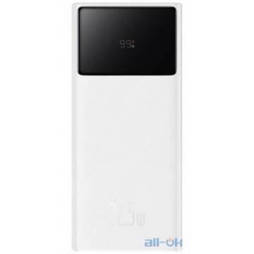 Зовнішній акумулятор (Power Bank) Baseus Star Lord Display 22.5W 30000 mAh White (PPXJ060102)