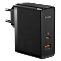 Мережевий зарядний пристрій Baseus GaN3 Pro Fast Charger C+U 100W (Type-C to Type-C 100W(20V/5A) (1m) Black (CCGP090201)