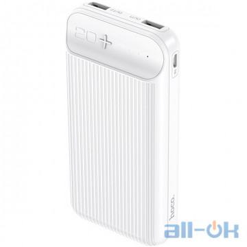 Зовнішній акумулятор (Power Bank) Hoco J52A 20000mAh White