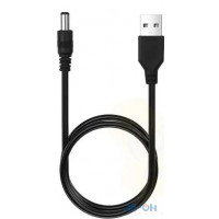 Кабель USB to DC 5.5x2.1 мм 1m Black