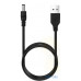 Кабель USB to DC 5.5x2.1 мм 1m Black — інтернет магазин All-Ok. фото 1