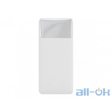 Зовнішній акумулятор PowerBank Baseus Bipow Overseas 15W 10000mAh White (PPBD050002)