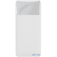 Зовнішній акумулятор PowerBank Baseus Bipow Digital Display Powerbank 15W 30000mAh White (PPBD050202)