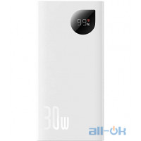 Зовнішній акумулятор (Power Bank) Baseus Adaman 2 20000 mAh 30W (PPAD050002) White