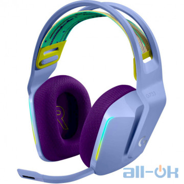Комп'ютерна гарнітура Logitech Lightspeed Wireless RGB Gaming Headset G733 Lilac (981-000890)