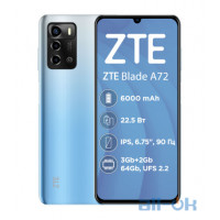 ZTE Blade A72 3/64GB Sky Blue UA UCRF