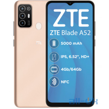 ZTE Blade A52 4/64GB Gold UA UCRF