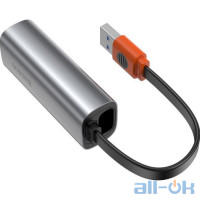 Мережева карта Baseus Steel Cannon Series USB-A & Type-C Bidirectional Gigabit LAN Adapter (CAHUB-AF0G)