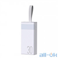Зовнішній акумулятор PowerBank REMAX Chinen Series 20W+22.5W Fast Charging Power Bank with LED Light 30000mAh RPP-320 White 