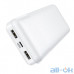 Зовнішній акумулятор (Power Bank) HOCO J72A Easy travel 20000mAh (2USB, 2А) White — інтернет магазин All-Ok. фото 2