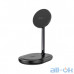 Бездротовий зарядний пристрій HOCO CW40 Noble 3-in-1 magnetic holder with wireless fast charging Black — інтернет магазин All-Ok. фото 3