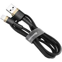 Кабель Lightning Baseus cafule Cable USB For iP 2A 3m Gold+Black (CALKLF-RV1)