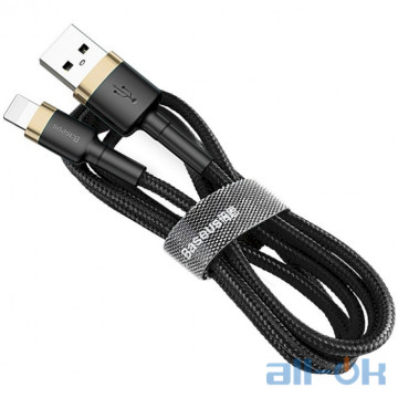 Кабель Lightning Baseus cafule Cable USB For iP 2A 3m Gold+Black (CALKLF-RV1)