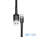 Кабель Micro USB Baseus Cafule Cable USB For Micro 2.4A 0.5M Gray+Black (CAMKLF-AG1) — інтернет магазин All-Ok. фото 1