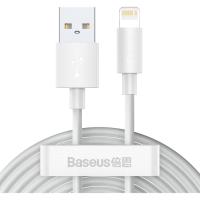 Кабель Lightning Baseus Simple Wisdom Data Cable Kit Lightning USB 1.5m White (TZCALZJ-02)