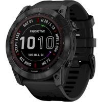 Смарт-годинник Garmin Fenix 7X Sapphire S. Black DLC Titanium w. Black Band (010-02541-22/23)