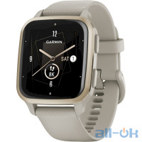 Смарт-годинник Garmin Venu Sq 2 – Music Edition Cream Gold Al. Bezel w. French Gray Case and S. Band (0010-02700-02/12)