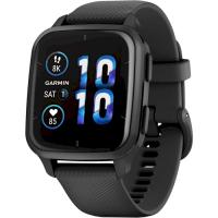 Смарт-годинник Garmin Venu Sq 2 – Music Edition Slate Aluminum Bezel with Black Case and Silicone Band (010-02700-00/10)