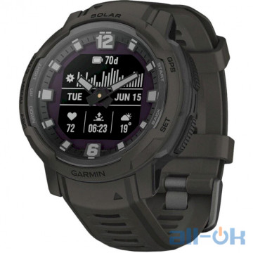 Смарт-годинник Garmin Instinct Crossover Solar Graphite (010-02730-11/01)