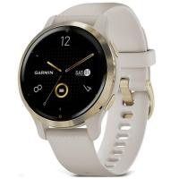 Смарт-годинник Garmin Venu 2S Light Gold Stainless Steel Bezel with Light Sand Case and Silicone Band (010-02429-01/11)