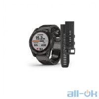 Смарт-годинник Garmin Fenix 7X Sapphire Solar C. Grey DLC Titanium w. Carbon Grey DLC Vented T. Band (010-02541-27)