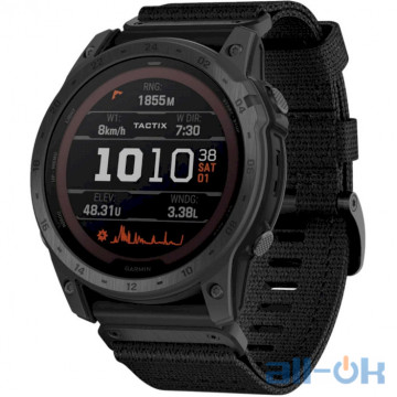 Смарт-годинник Garmin Tactix 7 – Pro Ballistics Edition S. Powered T. Watch w. Applied B. and Nylon Band (010-02704-20/21)