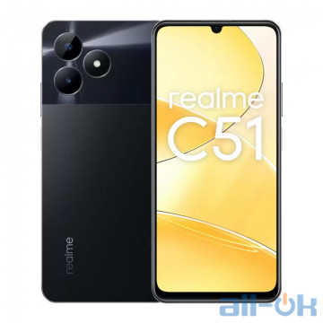 Смартфон realme C51 4/128GB Carbon Black Global Version 