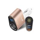 АЗП CELBRO Car Quick Charger Dual LED дисплей CB-QCC006/CB-CC006 Gold