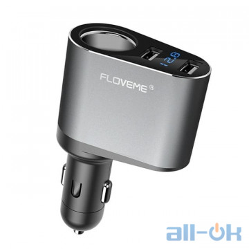 АЗУ Floveme 5V/3.1A LED Dual USB Car Lighter Slot     