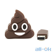 Флешка USB 16Gb poo shape Black