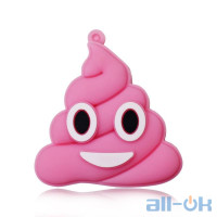 Флешка USB 16Gb poo shape Pink